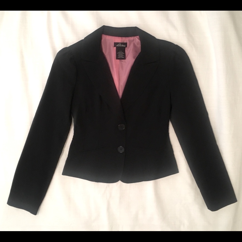 Black Waist Length Blazer